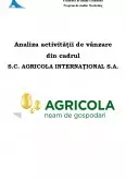 Imagine document Analiza activității de vânzare din cadrul S.C. Agricola International S.A.