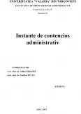 Imagine document Instanțe de contencios administrativ