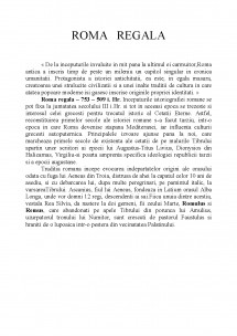 Referat: Roma regală (#328818)
